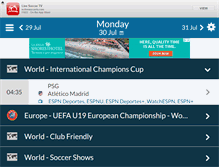 Tablet Screenshot of m.livesoccertv.com